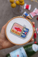 Sardines Tin Embroidery Kit