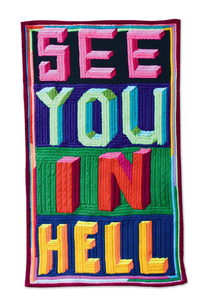 See You in Hell Tea Towel x Paul Yore - Obus Online
