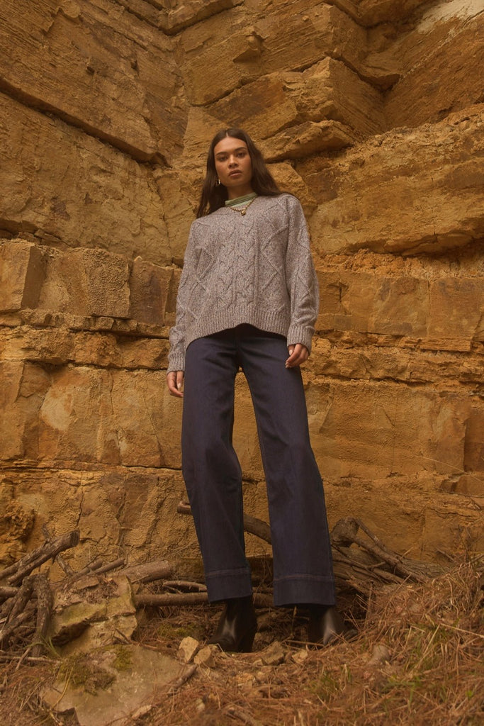Solstice Cable Knit Jumper - Obus Online
