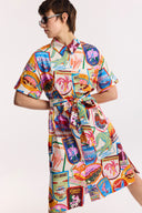 Travel Club Shirt Dress