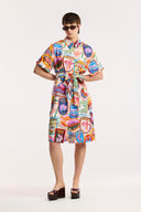 Travel Club Shirt Dress