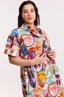 Travel Club Shirt Dress