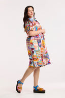 Travel Club Shirt Dress