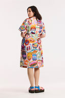 Travel Club Shirt Dress