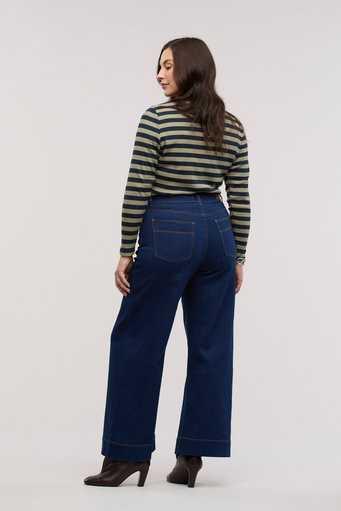 Traveller Crew Neck Rib Top - Obus Online