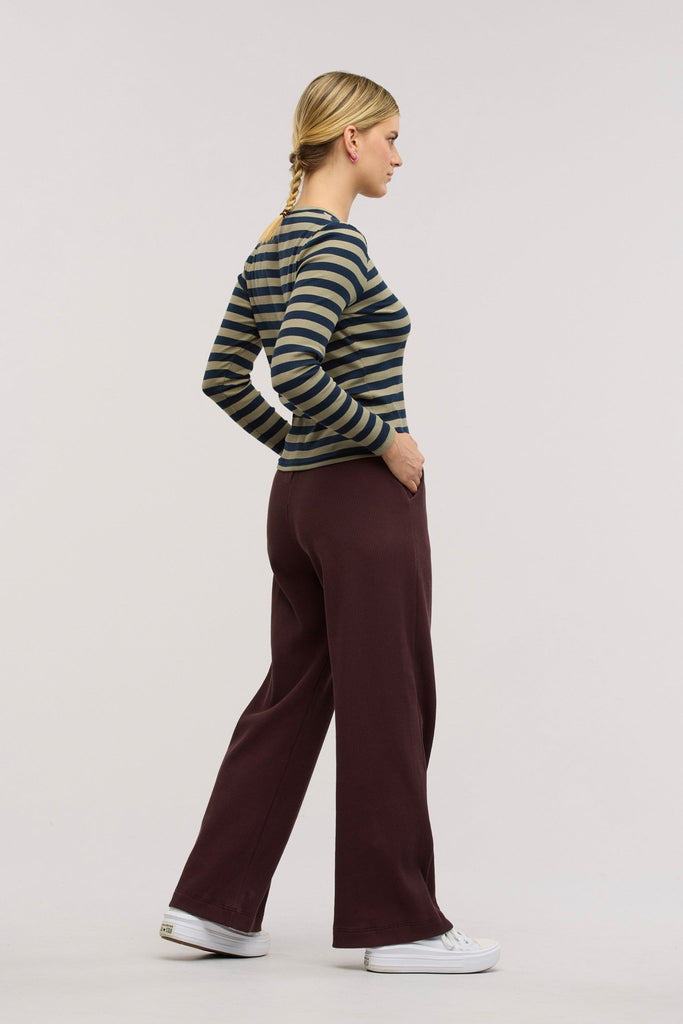 Traveller Crew Neck Rib Top - Obus Online