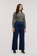 Traveller Crew Neck Rib Top - Obus Online
