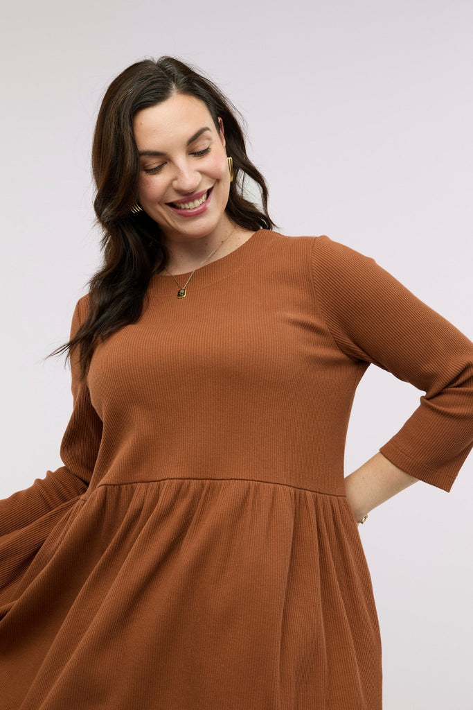 Traveller Luxe Rib Dress - Obus Online