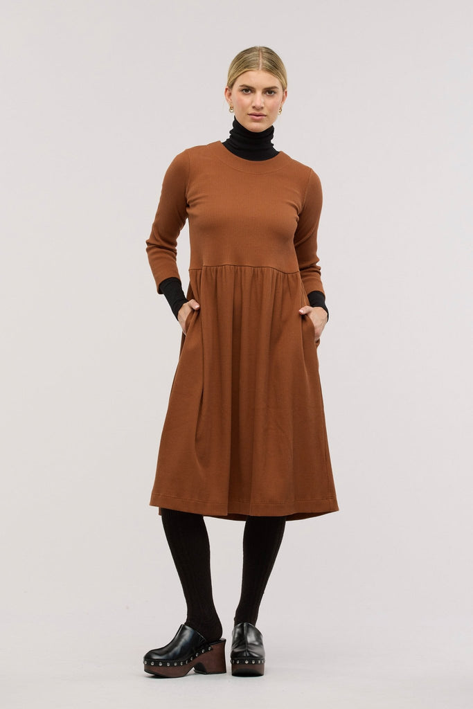 Traveller Luxe Rib Dress - Obus Online
