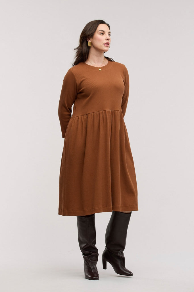 Traveller Luxe Rib Dress - Obus Online