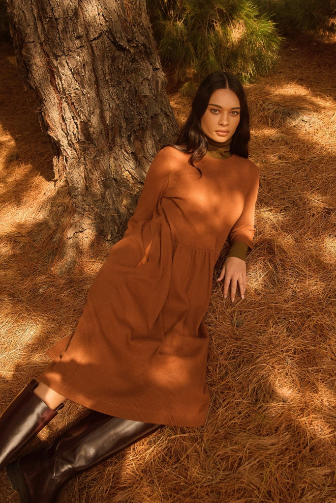 Traveller Luxe Rib Dress - Obus Online