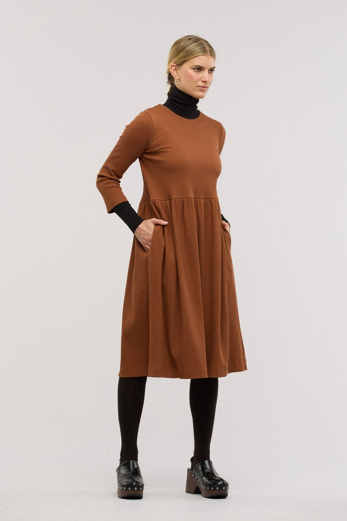 Traveller Luxe Rib Dress - Obus Online
