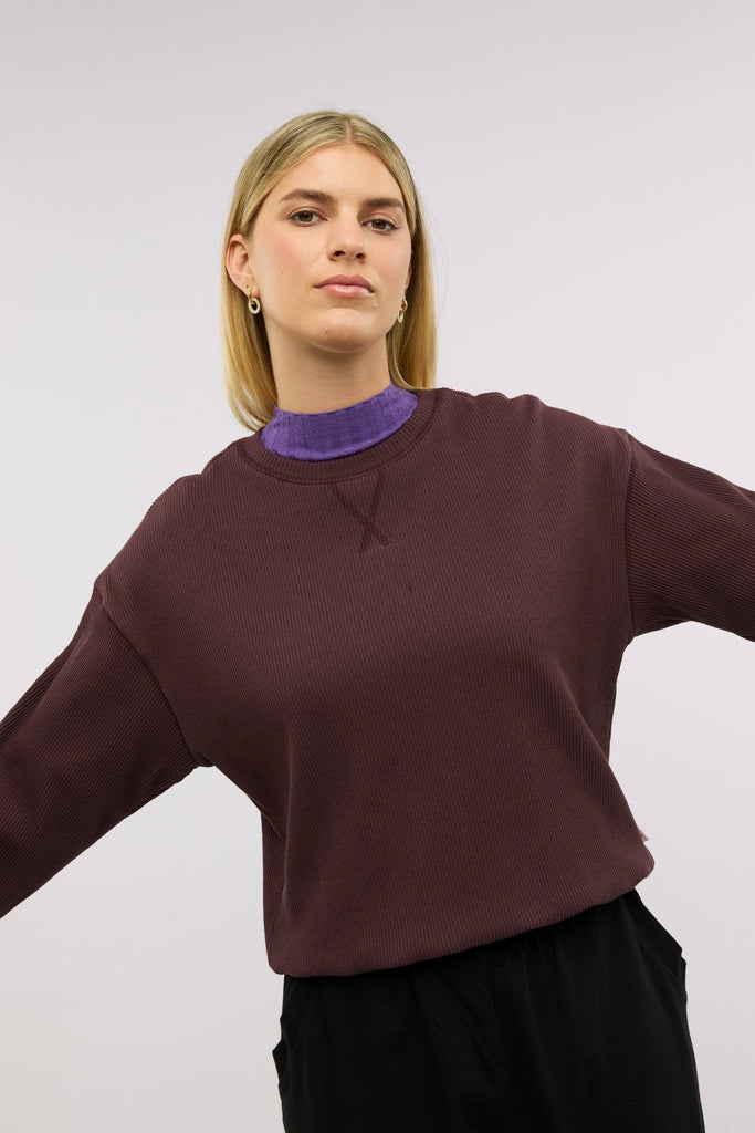 Traveller Luxe Rib Sweater - Obus Online