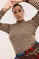 Traveller Rib Mock Neck Top - Obus Online