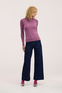Traveller Rib Mock Neck Top - Obus Online