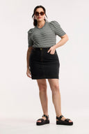 Traveller Rib Puff Sleeve Tee - Obus Online