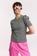 Traveller Rib Puff Sleeve Tee - Obus Online
