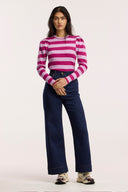 Traveller Rib Puff Sleeve Top - Obus Online