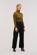 Traveller Rib Roll Neck Top - Obus Online