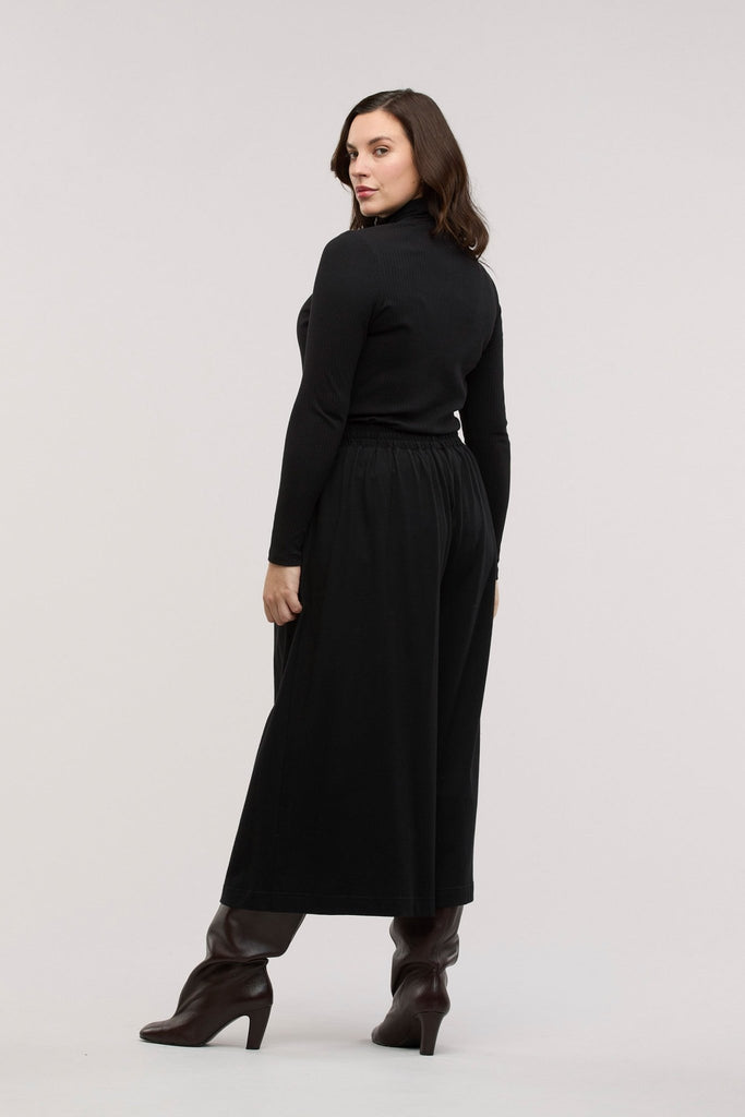 Traveller Rib Roll Neck Top - Obus Online