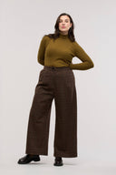 Traveller Rib Roll Neck Top - Obus Online