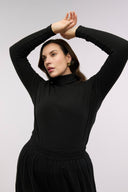 Traveller Rib Roll Neck Top - Obus Online