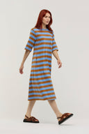Traveller Stripe Midi Dress - Obus Online