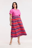 Traveller Stripe Skirt - Obus Online