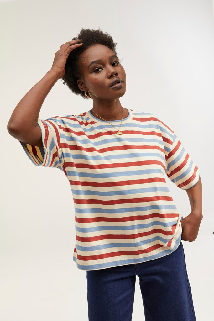 Traveller Stripe Tee - Obus Online