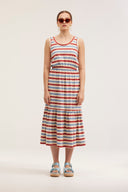 Traveller Stripe Tier Dress - Obus Online