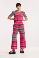 Traveller Stripe Wide Leg Jumpsuit - Obus Online