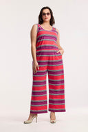 Traveller Stripe Wide Leg Jumpsuit - Obus Online