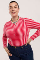 Traveller Waffle Henley Top - Obus Online