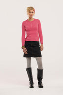 Traveller Waffle Henley Top - Obus Online