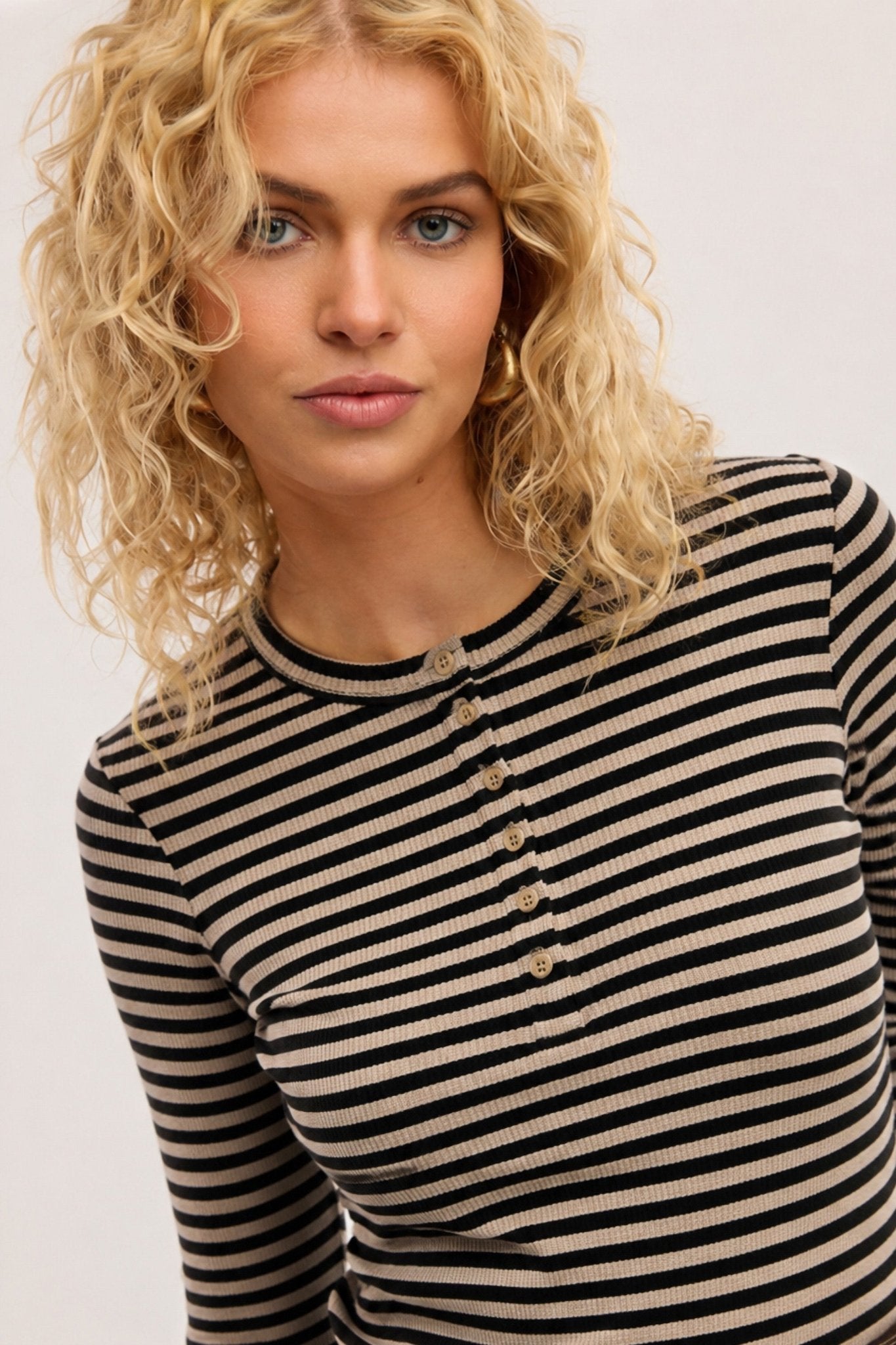 Traveller Waffle Henley Top – Obus Online