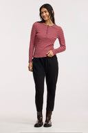 Traveller Waffle Henley Top - Obus Online
