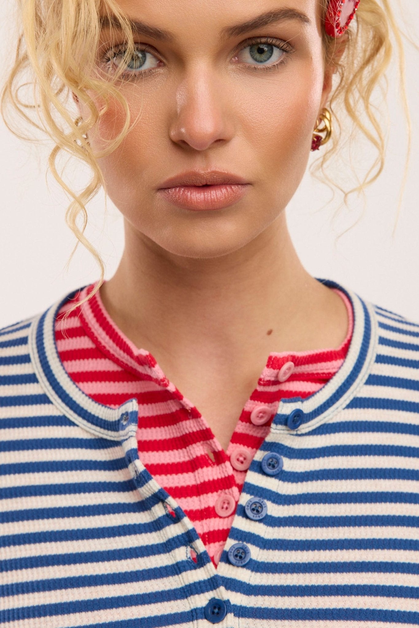 Traveller Waffle Henley Top – Obus Online