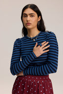 Traveller Waffle Puff Sleeve Top - Obus Online