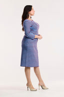 Traveller Waffle Stripe Contour Dress - Obus Online