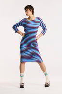 Traveller Waffle Stripe Contour Dress - Obus Online