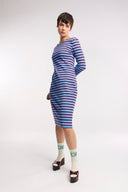 Traveller Waffle Stripe Contour Dress - Obus Online