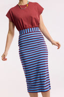 Traveller Waffle Stripe Tube Skirt - Obus Online