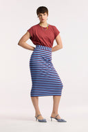 Traveller Waffle Stripe Tube Skirt - Obus Online