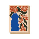 Tropical Flower Pot Greetings Card - Obus Online