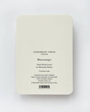 Violet Petal Cream Blancmange Greeting Card - Obus Online