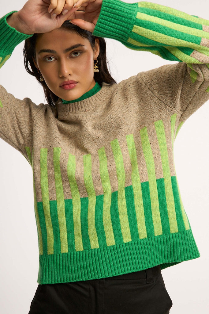 Vivacity Intarsia Knit Jumper - Obus Online