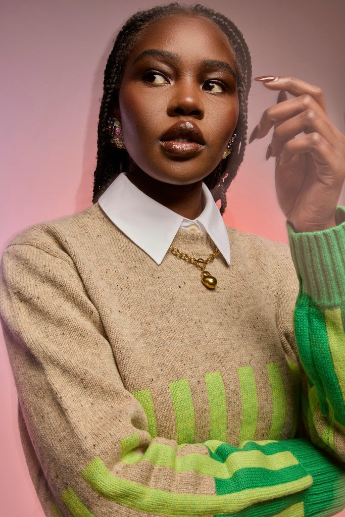 Vivacity Intarsia Knit Jumper - Obus Online