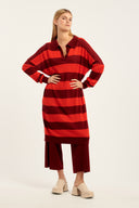 Merino Traveller Stripe Polo Dress