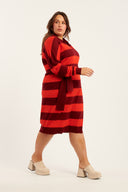 Merino Traveller Stripe Polo Dress